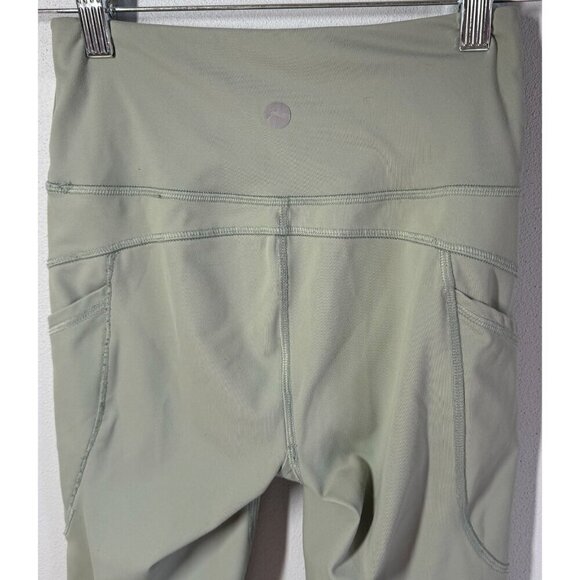 X Gottex Womens Sage Green Ankle Leggings Size XS Leg Pockets Yoga Versatile - Picture 5 of 11